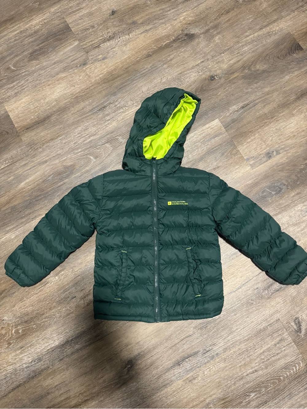 Mountain Wear House Kids Green Puffer Jacket